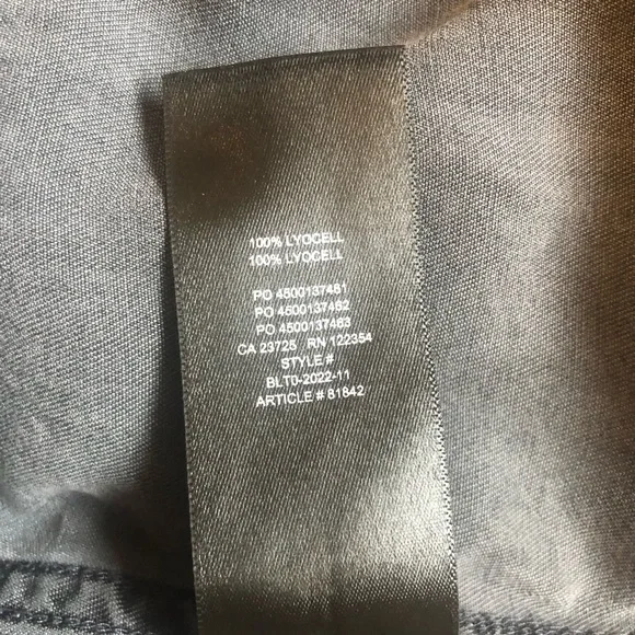 Babaton The Group Washed Gray Relaxed Fit Button-Down Utility Shirt Lyocell - Picture 8 of 8